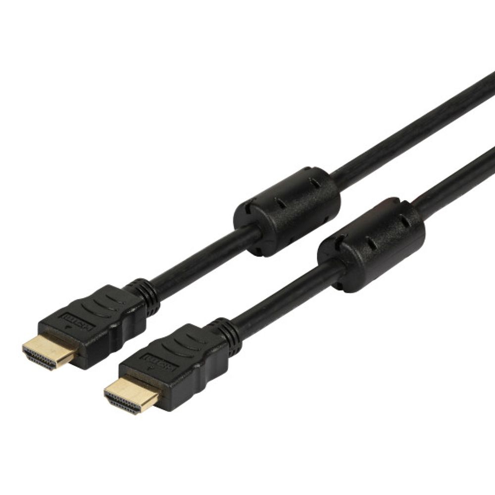 HDMI-Kabel 4K mit 2 Ferritkernen, 2x HDMI A Stecker, 1m