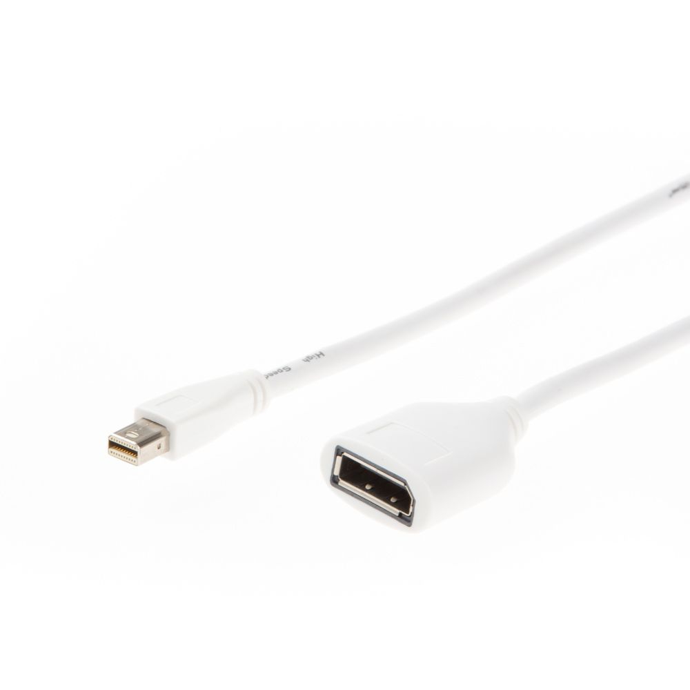 Adapterkabel Mini-DisplayPort-Stecker auf DisplayPort-Buchse 2m Adapterkabel Mini-DisplayPort-Stecker auf DisplayPort-Buchse 2m