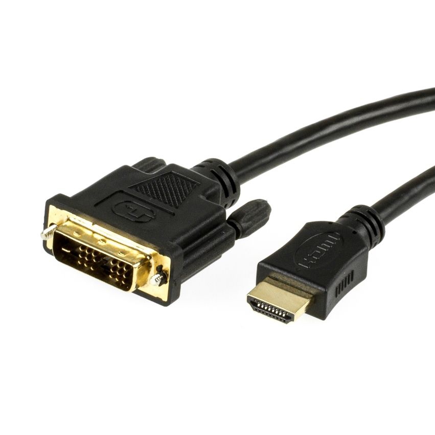 Adapterkabel HDMI auf DVI, DVI-Steckertyp 18+1, PREMIUM, 2m Adapterkabel HDMI auf DVI, DVI-Steckertyp 18+1, PREMIUM, 2m