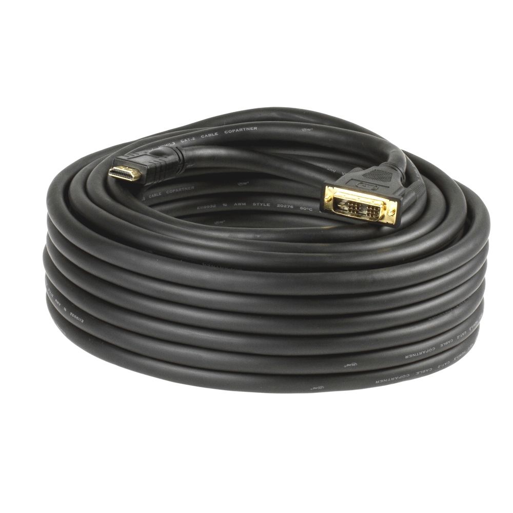 Adapterkabel HDMI auf DVI, DVI-Steckertyp 18+1, PREMIUM, 15m Adapterkabel HDMI auf DVI, DVI-Steckertyp 18+1, PREMIUM, 15m