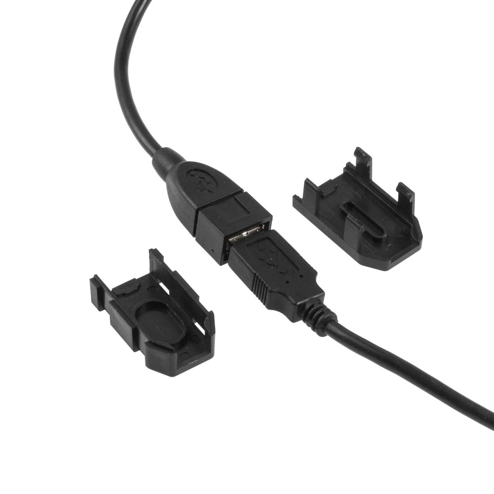 USB 2.0 Verlängerung AA mit Befestigungs-Klipp 2m