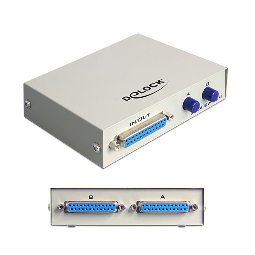 DataSwitch DSub-25 AB Umschalter für LPT parallel DataSwitch DSub-25 AB Umschalter für LPT parallel