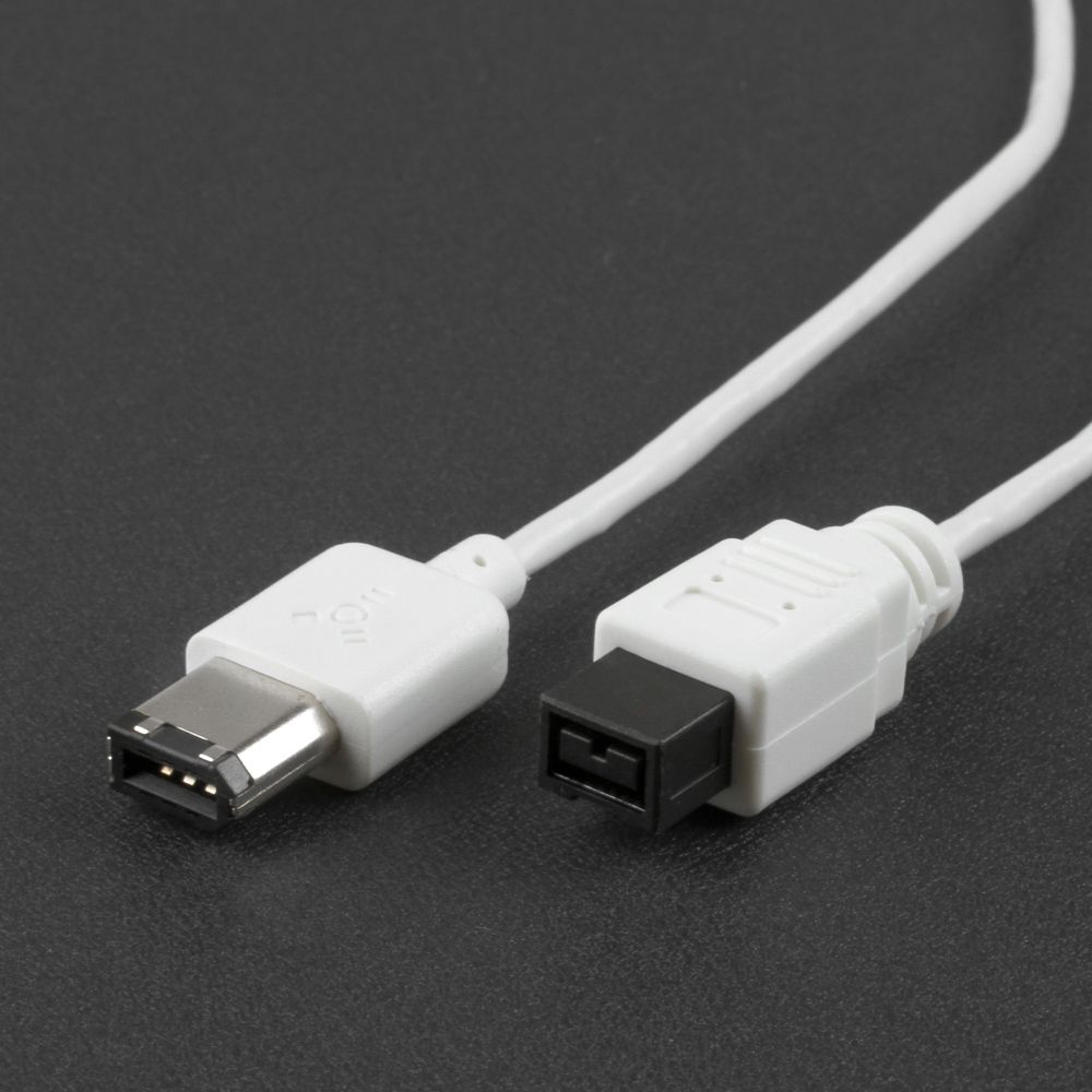 WHITEFLEX Firewire Kabel 9-polig auf 6-polig 1m WHITEFLEX Firewire Kabel 9-polig auf 6-polig 1m