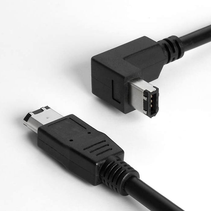InLine 34010 FireWire Kabel IEEE1394, 6-polig Stecker-auf-Stecker, 10 m schwarz 