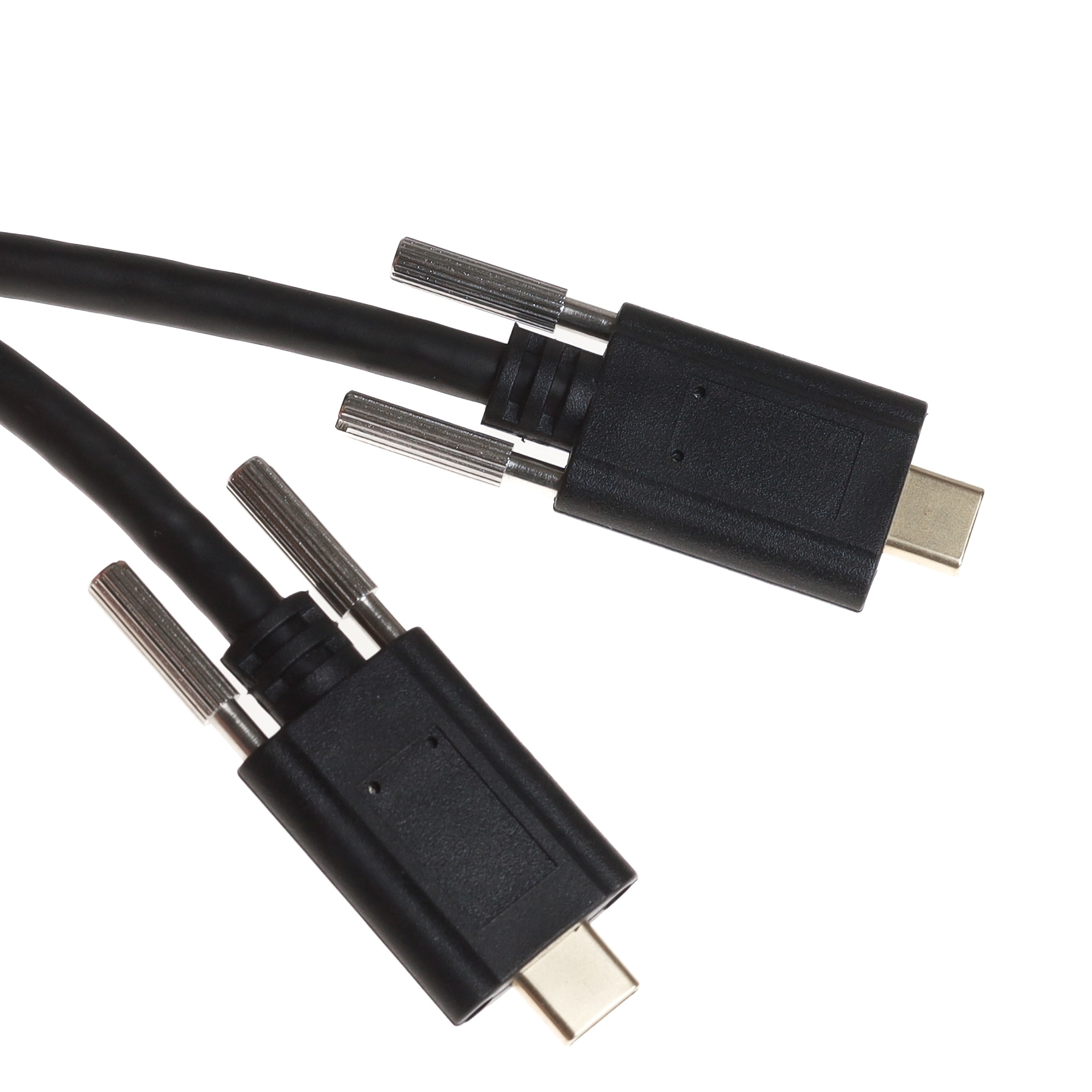 USB 10 Gbps Kabel 2x USB Type-C™ Stecker mit Schrauben seitlich 1 m