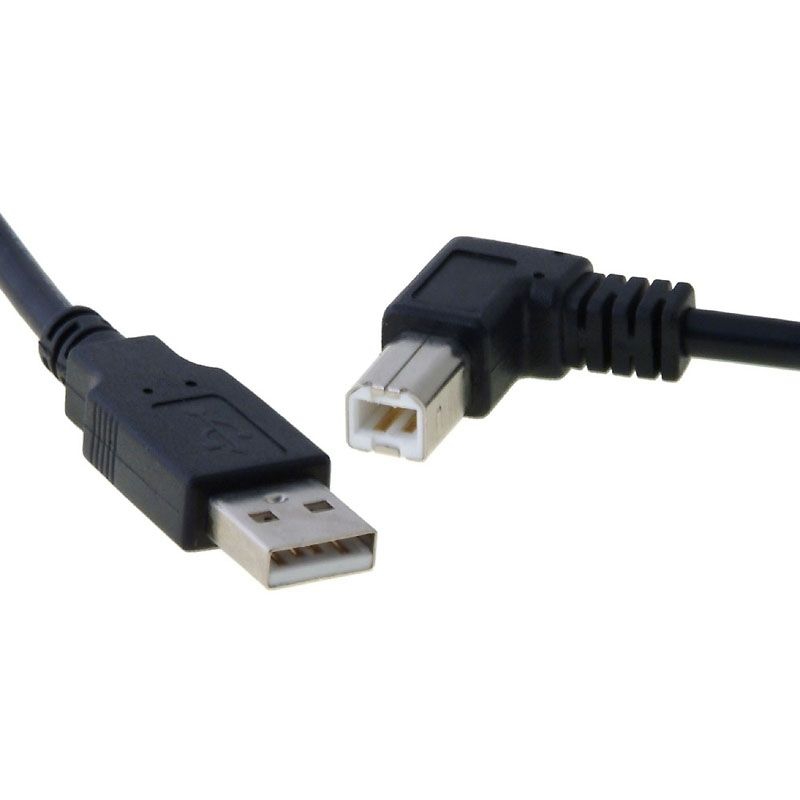 USB 2.0 Kabel Stecker B abgewinkelt LINKS 30cm USB 2.0 Kabel Stecker B abgewinkelt LINKS 30cm