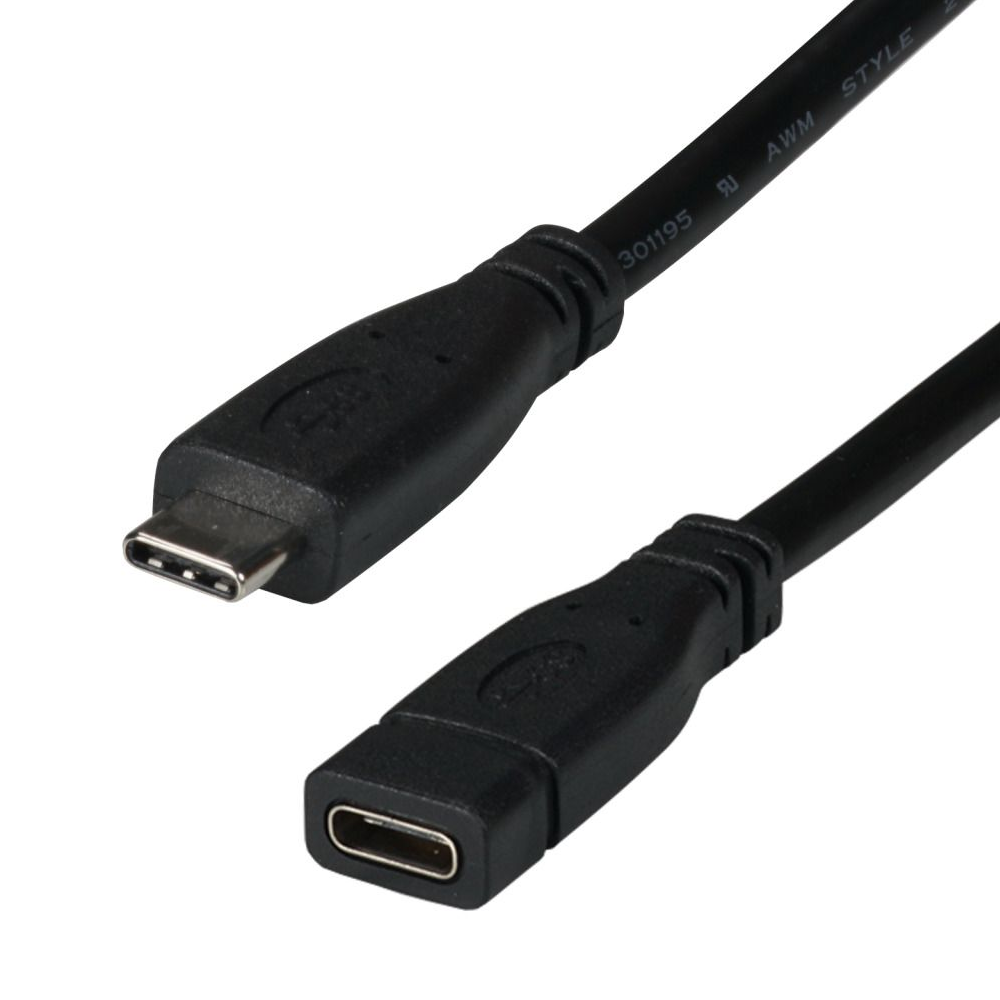 USB-Verlängerungskabel Type-C™ Stecker-Buchse, 10Gbps, 3A, 20cm USB-Verlängerungskabel Type-C™ Stecker-Buchse, 10Gbps, 3A, 20cm
