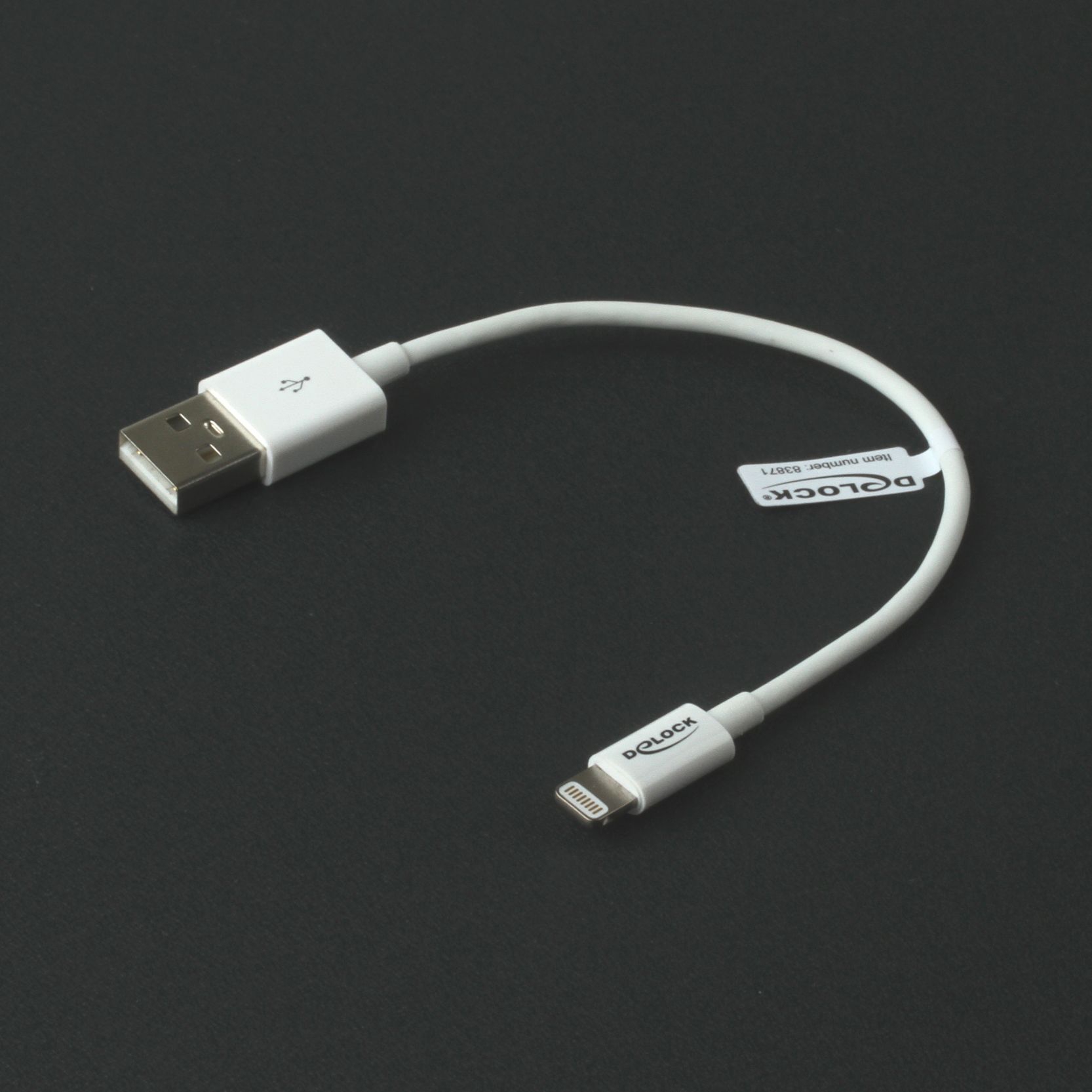 Lade- & Sync-Kabel für iPhone, USB A an Lightning-Port, Apple MFI zertifiziert, 15cm