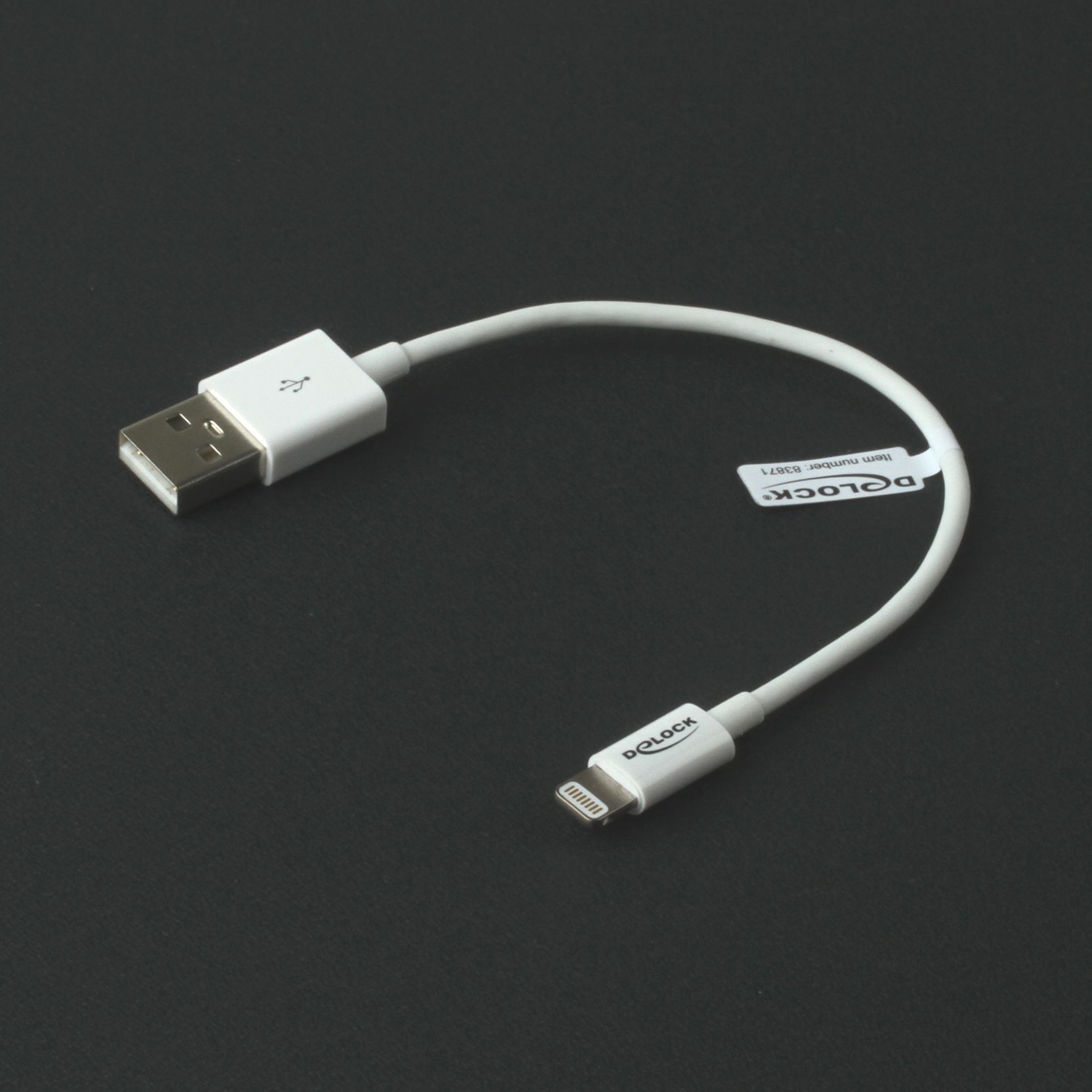 Lade- & Sync-Kabel für iPhone, USB A an Lightning-Port, Apple MFI zertifiziert, 15cm Lade- & Sync-Kabel für iPhone, USB A an Lightning-Port, Apple MFI zertifiziert, 15cm