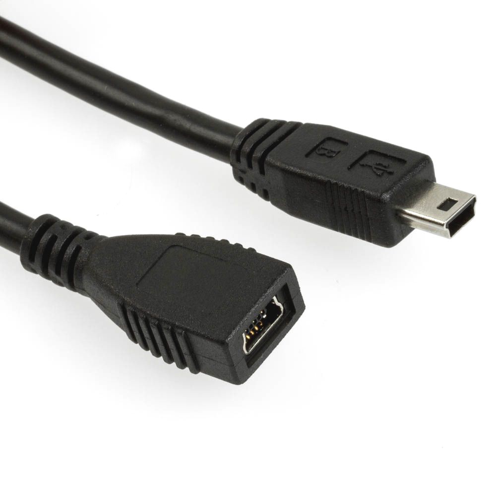 USB Mini-B-Verlängerung mit allen 5 Pins 1-zu-1 verbunden 50cm