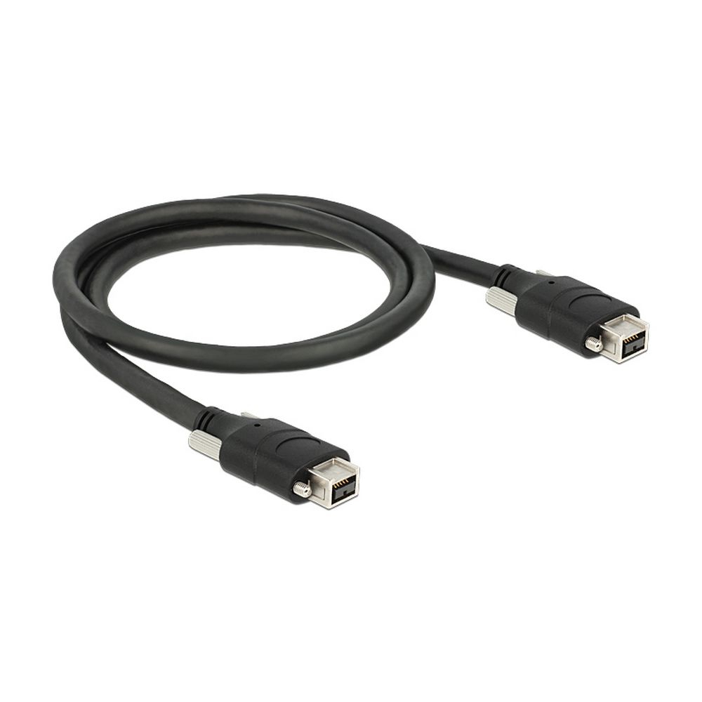 Firewire 800 Kabel mit Schrauben PREMIUM-Qualität 2x 9-polig 1m Firewire 800 Kabel mit Schrauben PREMIUM-Qualität 2x 9-polig 1m