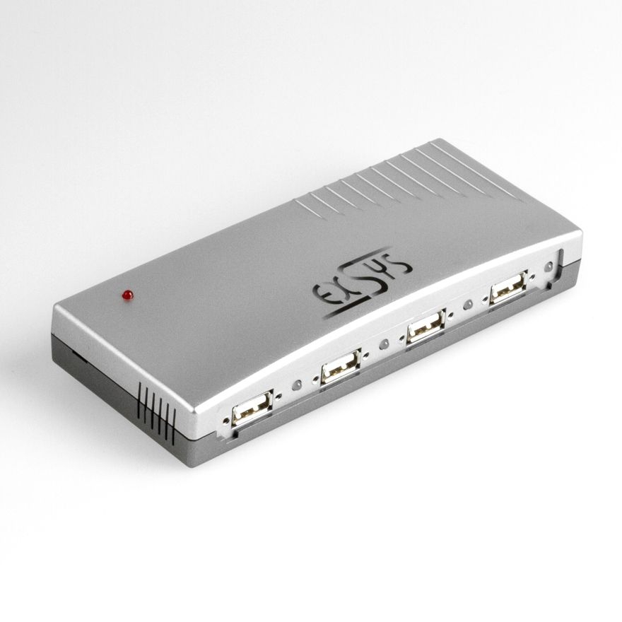 USB 2.0 HUB Desktop 4 Ports inkl. Netzteil, EXSYS