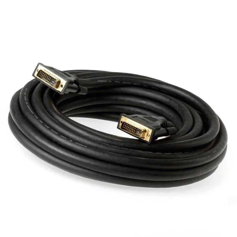 DVI-Kabel DVI-D DUAL-LINK 24+1 10m SCHWARZ