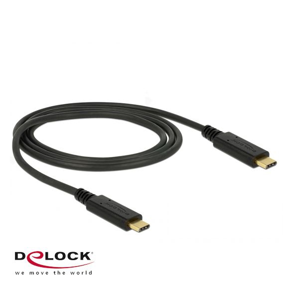 USB Kabel 2x Type-C™ Stecker, USB 2.0, Power Delivery 5A, 1m