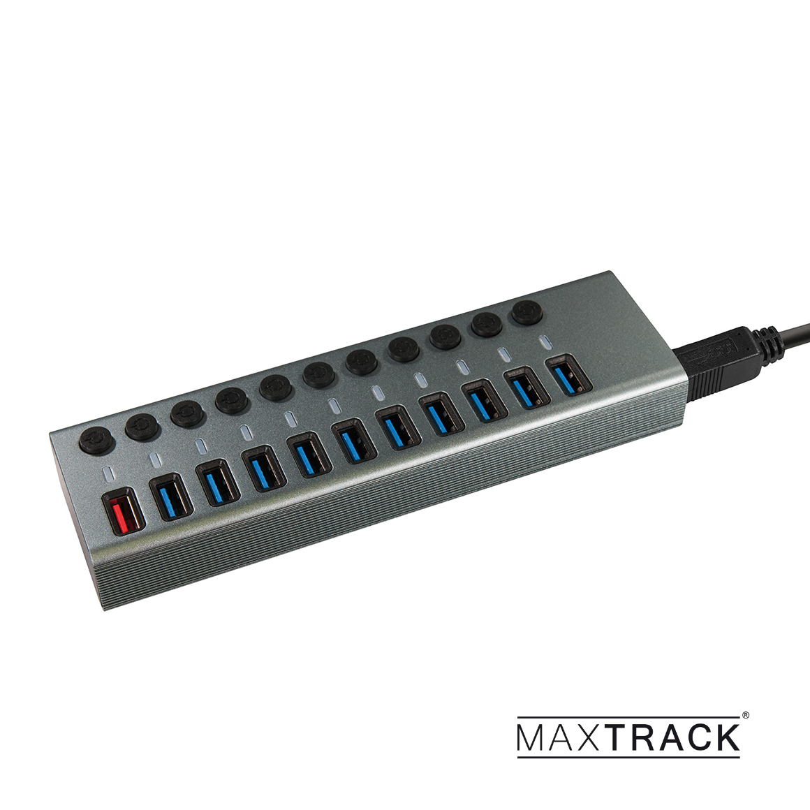 USB 3.0 HUB mit 11 Ports Metall-Gehäuse inkl. Netzteil