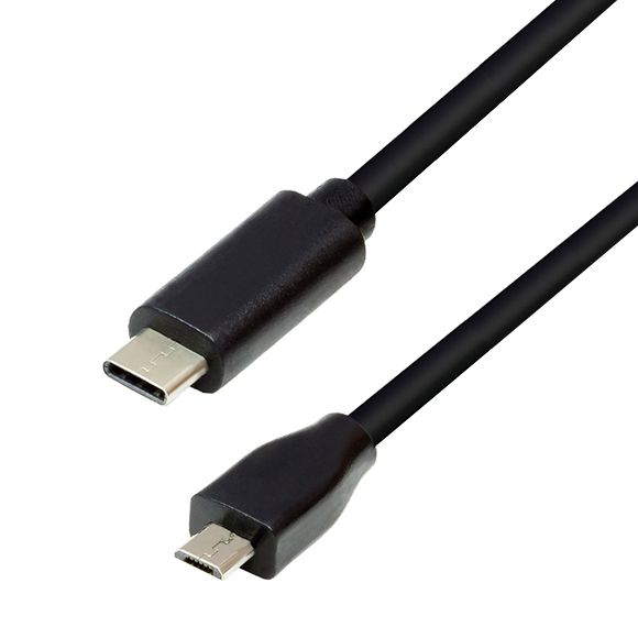 USB-Kabel Type-C™ Stecker auf Micro B Stecker 5m