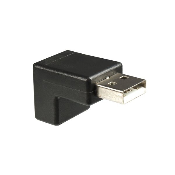 USB-Winkeladapter AA 90° nach UNTEN gewinkelt (für USB 2.0 & 1.1)