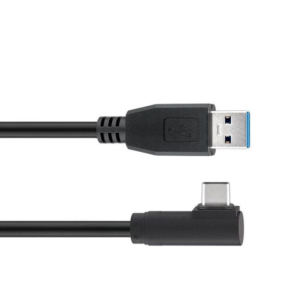 Kabel USB Type-C™ Stecker gewinkelt auf USB 3.0 A 2m