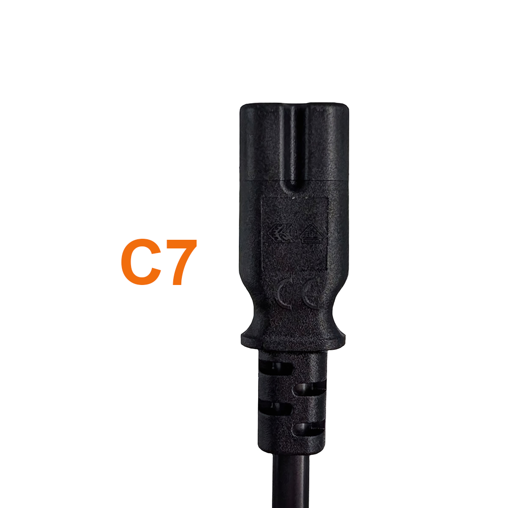 2-pol. Stromkabel mit EURO-8-Stecker 180cm