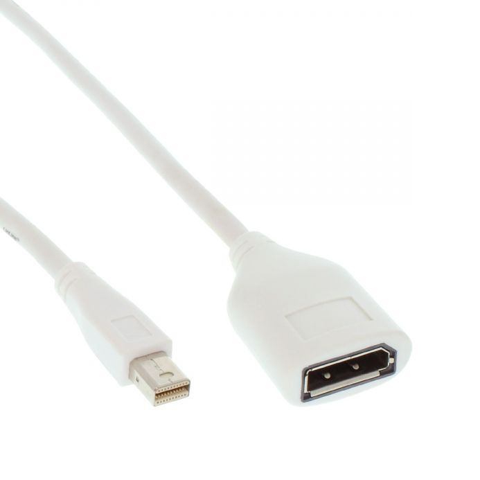 Adapterkabel Mini-DisplayPort-Stecker auf DisplayPort-Buchse 1m