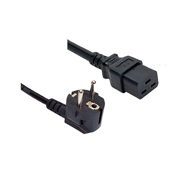 Stromkabel C19 16A mit Netzstecker CEE 7/7 an IEC60320-C19 3m Stromkabel C19 16A mit Netzstecker CEE 7/7 an IEC60320-C19 3m