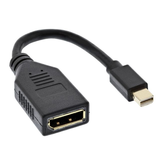 Adapterkabel Mini-DisplayPort-Stecker auf DisplayPort-Buchse 4K2K 15cm Adapterkabel Mini-DisplayPort-Stecker auf DisplayPort-Buchse 4K2K 15cm