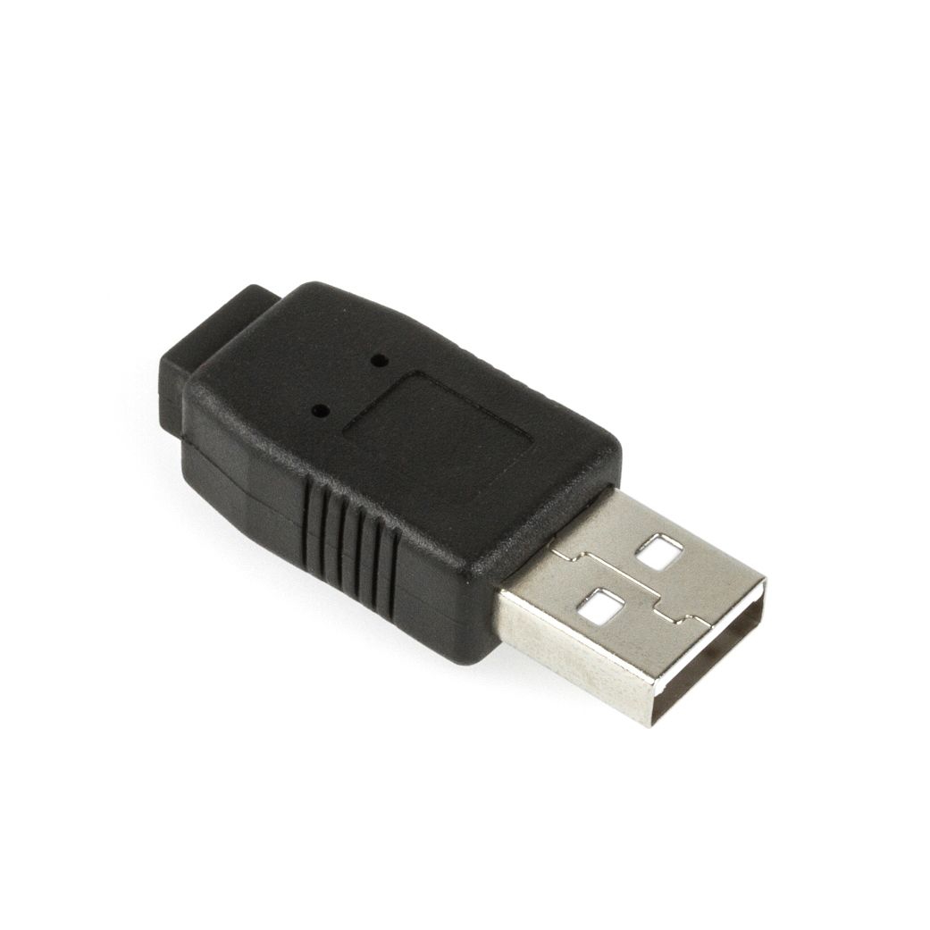 Adapter USB A männlich an USB Mini B weiblich Adapter USB A männlich an USB Mini B weiblich