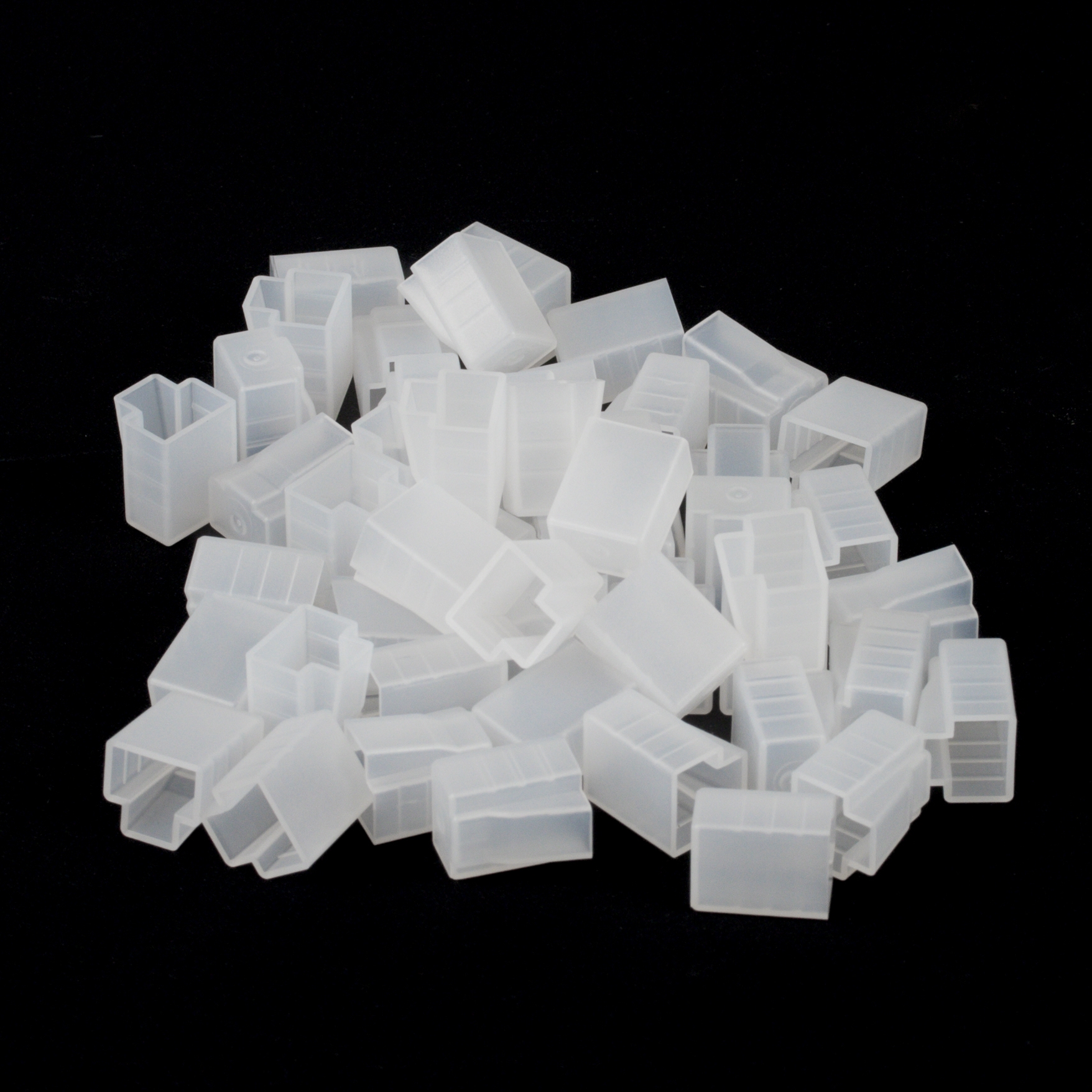 Staub-Schutzkappe für RJ-45 Stecker 50 Stk, Farbe: transparent