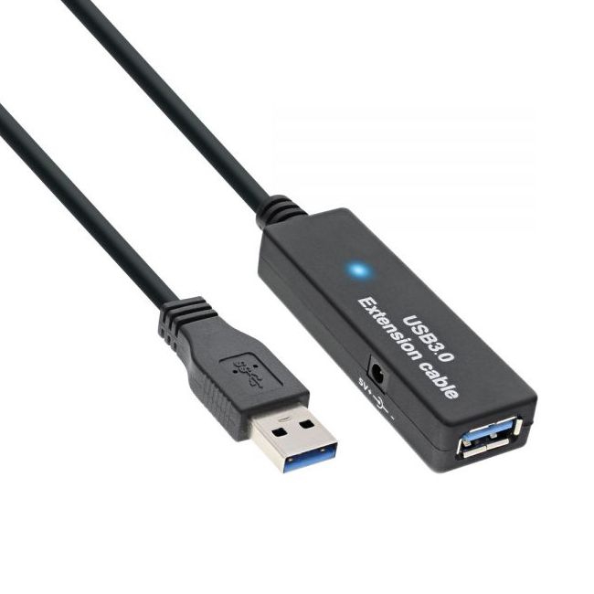 Aktive USB 3.0 Verlängerung 10m inkl. Netzteil Aktive USB 3.0 Verlängerung 10m inkl. Netzteil