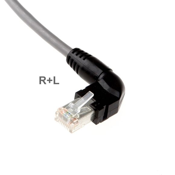 Ethernet RJ45 Stecker rechts oder links gewinkelt HIROSE Cat.6A