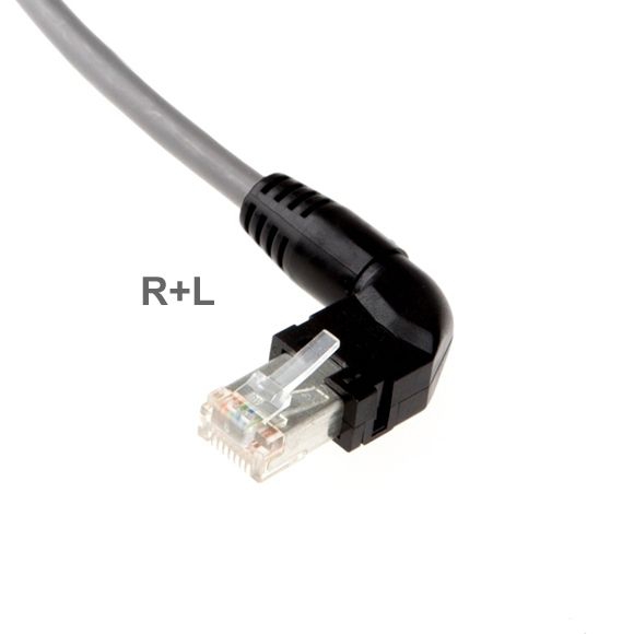 Ethernet RJ45 Stecker rechts oder links gewinkelt HIROSE Cat.6A Ethernet RJ45 Stecker rechts oder links gewinkelt HIROSE Cat.6A