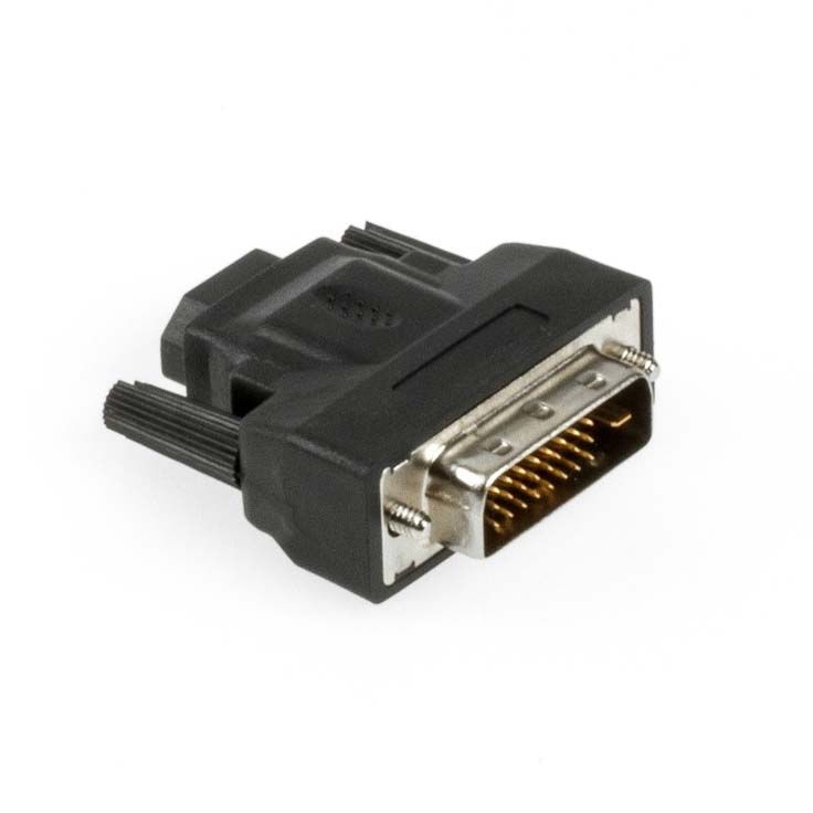 Adapter DVI 24+1 männlich auf HDMI weiblich mit LED Adapter DVI 24+1 männlich auf HDMI weiblich mit LED