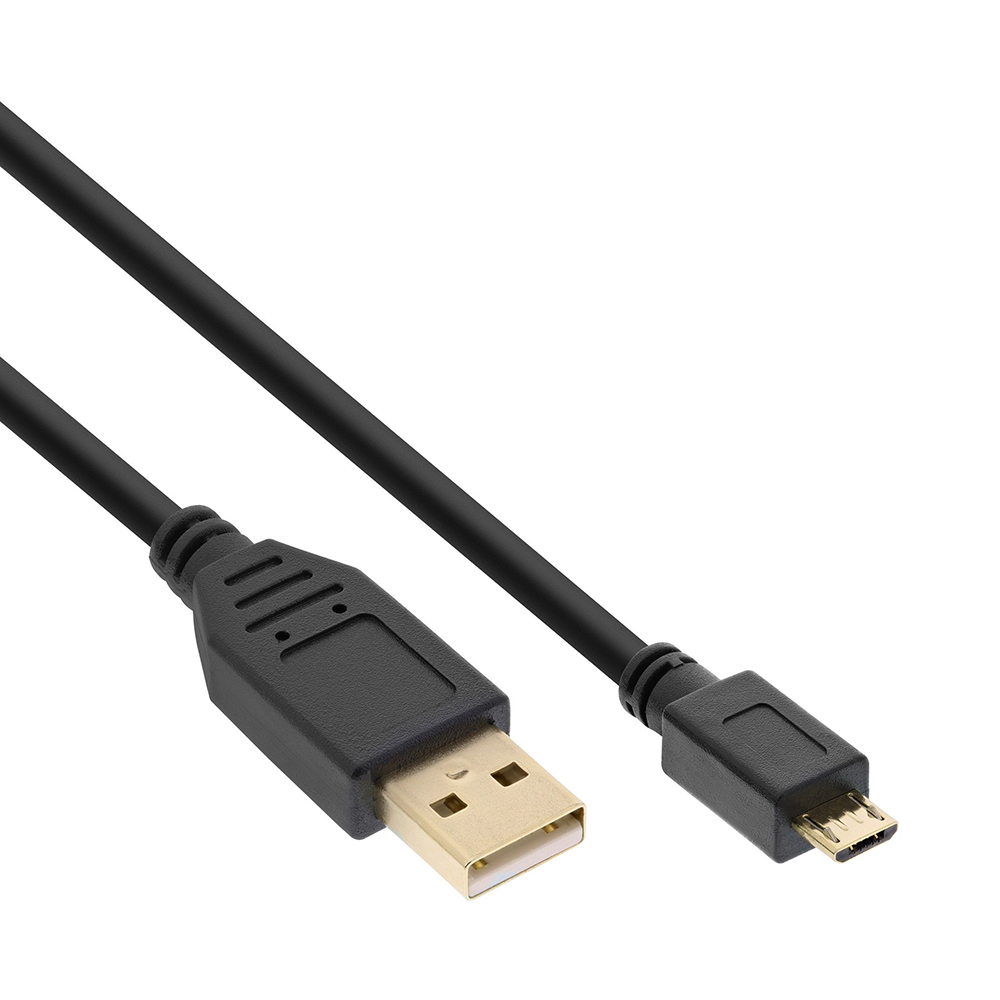 MICRO USB 2.0 Kabel, Stecker USB A an Micro B, 30cm