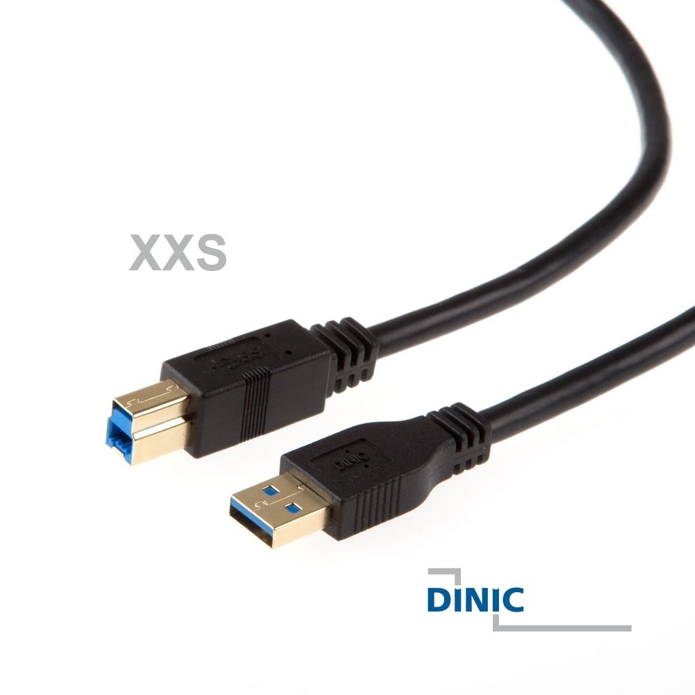 USB 3.0 Kabel AB PREMIUM-Qualität extra kurz 20cm USB 3.0 Kabel AB PREMIUM-Qualität extra kurz 20cm