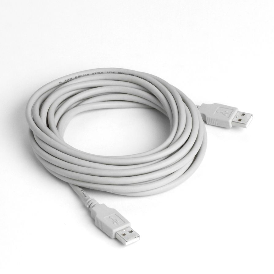 USB 2.0 Spezialkabel mit 2x A Stecker 5m GRAU USB 2.0 Spezialkabel mit 2x A Stecker 5m GRAU