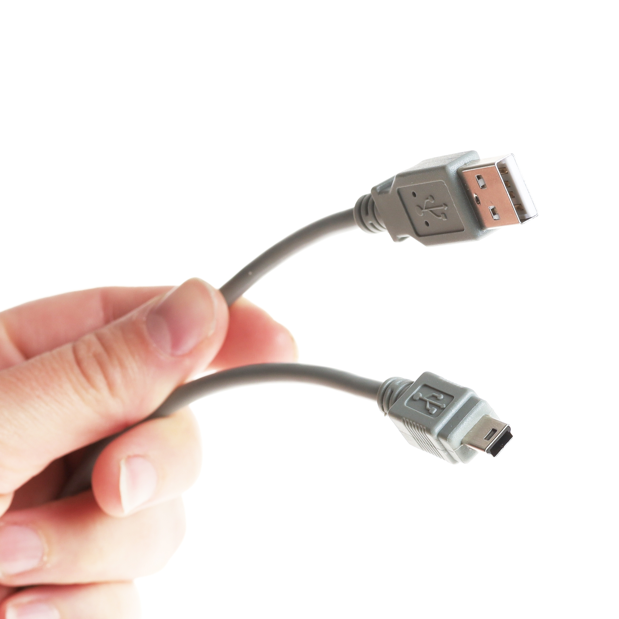 USB 2.0 Kabel A an Mini B 3m grau