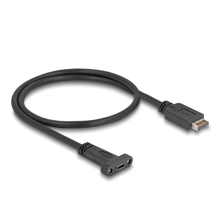 USB Panel Montagekabel Typ-E Key A 20 Pin Stecker zu Type-C™ Buchse, 50cm USB Panel Montagekabel Typ-E Key A 20 Pin Stecker zu Type-C™ Buchse, 50cm