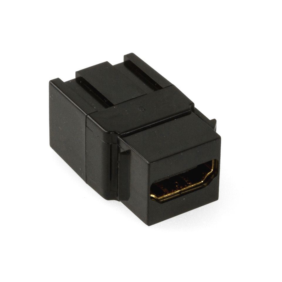 HDMI Snap-In-Adapter 2x HDMI-A weiblich schwarz HDMI Snap-In-Adapter 2x HDMI-A weiblich schwarz