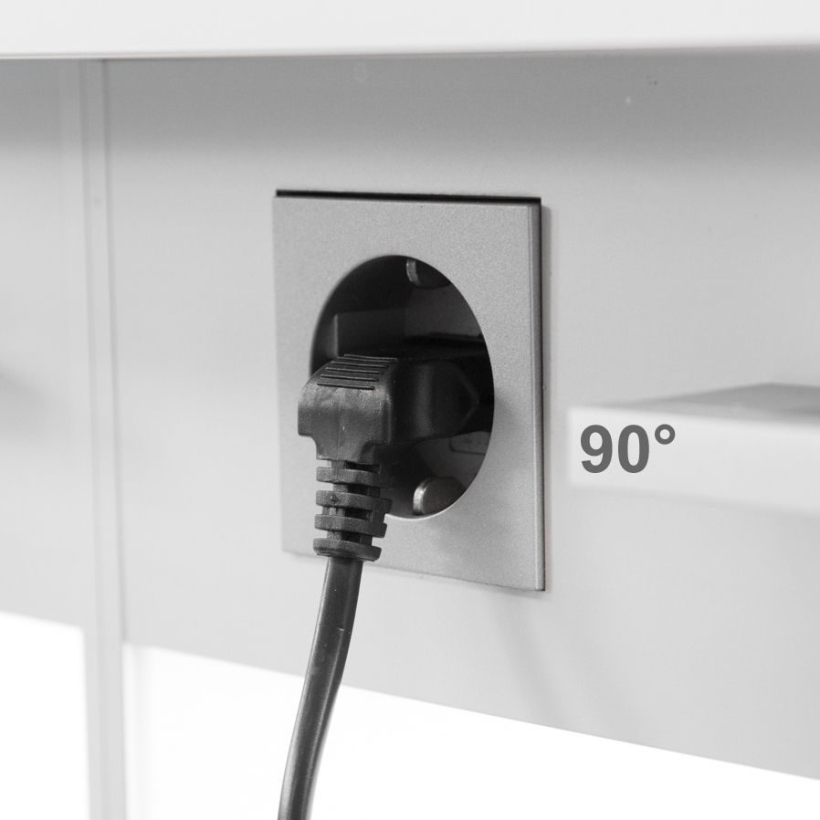 2-pol. Stromkabel mit EURO-8-Stecker BEIDSEITIG GEWINKELT 5m 2-pol. Stromkabel mit EURO-8-Stecker BEIDSEITIG GEWINKELT 5m
