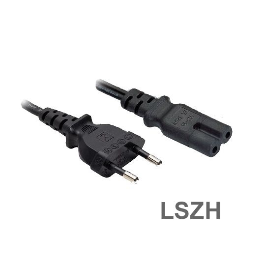 2-pol. Stromkabel mit EURO-8-Stecker LSZH 180cm 2-pol. Stromkabel mit EURO-8-Stecker LSZH 180cm