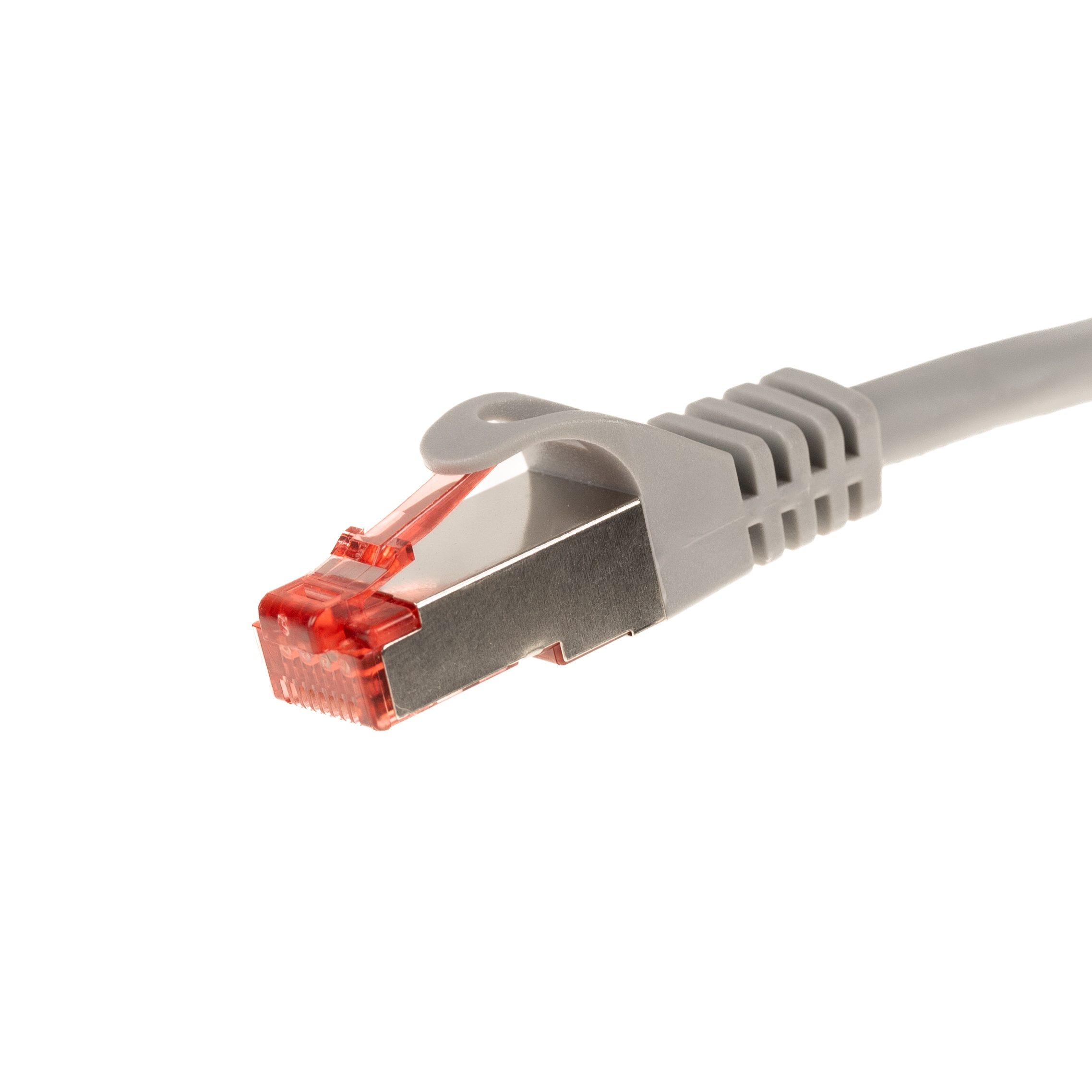 Cat.6 Netzwerkkabel PREMIUM Qualität S/FTP (PIMF) 250Mhz grau 25cm