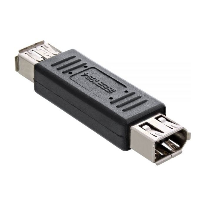 Firewire 400 Adapter 6-polig mit 2x 6-polig weiblich (Gender Changer) Firewire 400 Adapter 6-polig mit 2x 6-polig weiblich (Gender Changer)