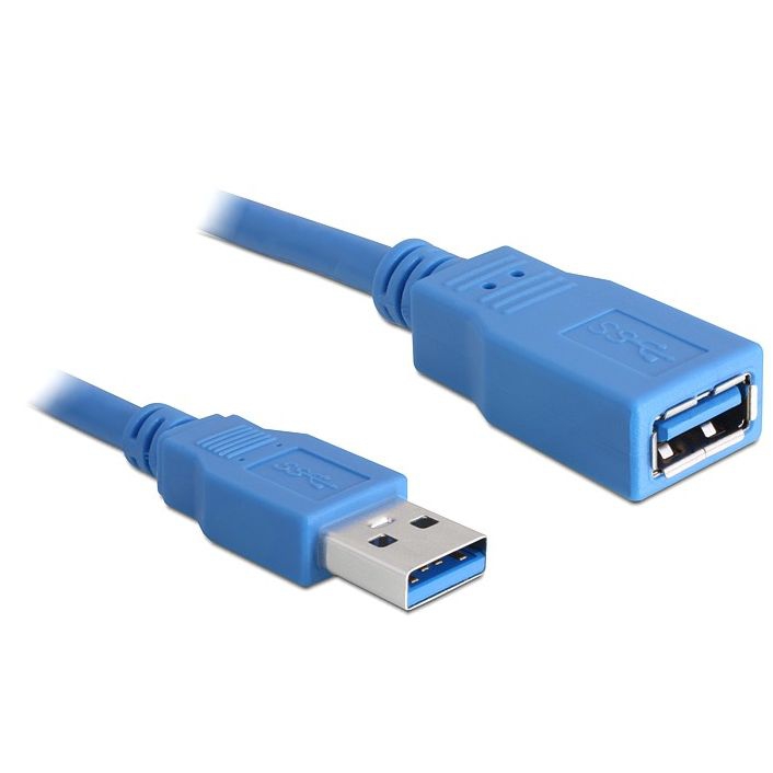 USB 3.0 Verlängerung A-Stecker an A-Buchse 1m blau USB 3.0 Verlängerung A-Stecker an A-Buchse 1m blau