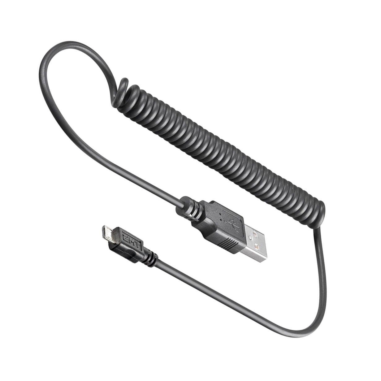 214f1b4f4efd10acaf0187c5b5815e9239d7440a USB 2.0 Spiralkabel: Stecker USB A an MICRO B, ca. 40cm bis 100cm