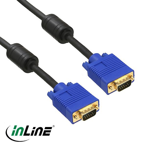 S-VGA Monitorkabel PREMIUM+ 2 Ferritkerne 30cm schwarz (PC-99) S-VGA Monitorkabel PREMIUM+ 2 Ferritkerne 30cm schwarz (PC-99)