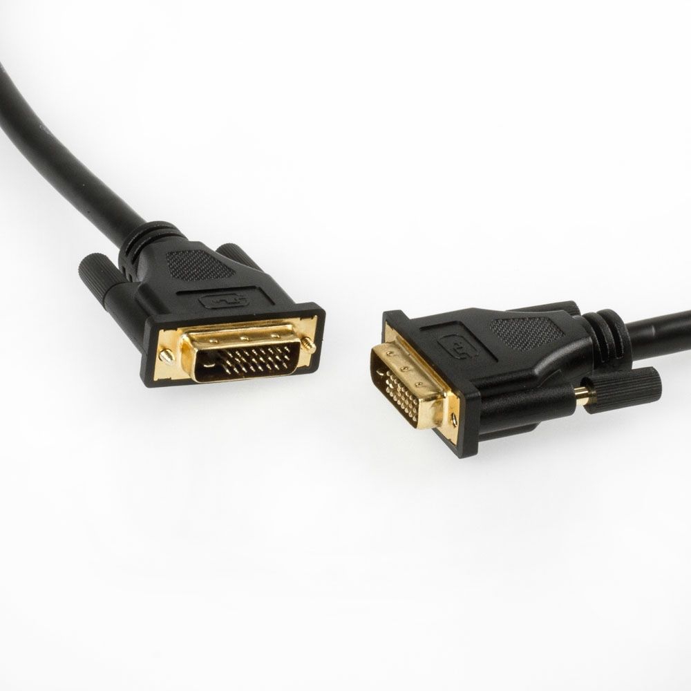DVI-Kabel DVI-D DUAL-LINK 24+1 1m SCHWARZ DVI-Kabel DVI-D DUAL-LINK 24+1 1m SCHWARZ