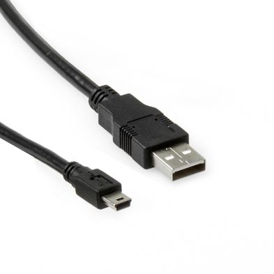 USB-Kabel A- an Mini-B-Stecker (5-polig) UL2725 Kabelmaterial 1m USB-Kabel A- an Mini-B-Stecker (5-polig) UL2725 Kabelmaterial 1m