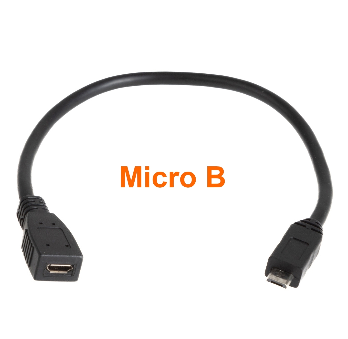 USB 2.0 Micro B Verlängerung in PREMIUM-Qualität, 30cm USB 2.0 Micro B Verlängerung in PREMIUM-Qualität, 30cm