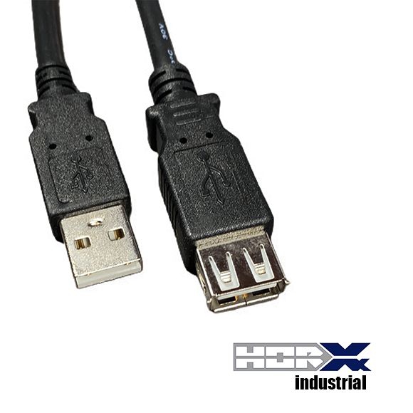 Kurze USB 2.0 Verlängerung Qualität PREMIUM+ mit AWG20/2C AWG28/1P 50cm