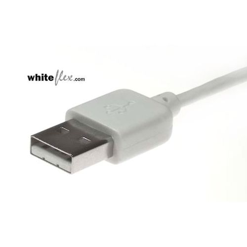 WHITEFLEX USB-Kabel weiss + flexibel 50cm WHITEFLEX USB-Kabel weiss + flexibel 50cm